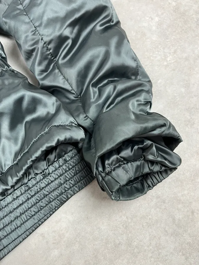 2000s Prada Dark Olive Puffer Jacket - Image 10