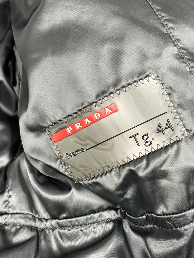 2000s Prada Dark Olive Puffer Jacket - Image 8