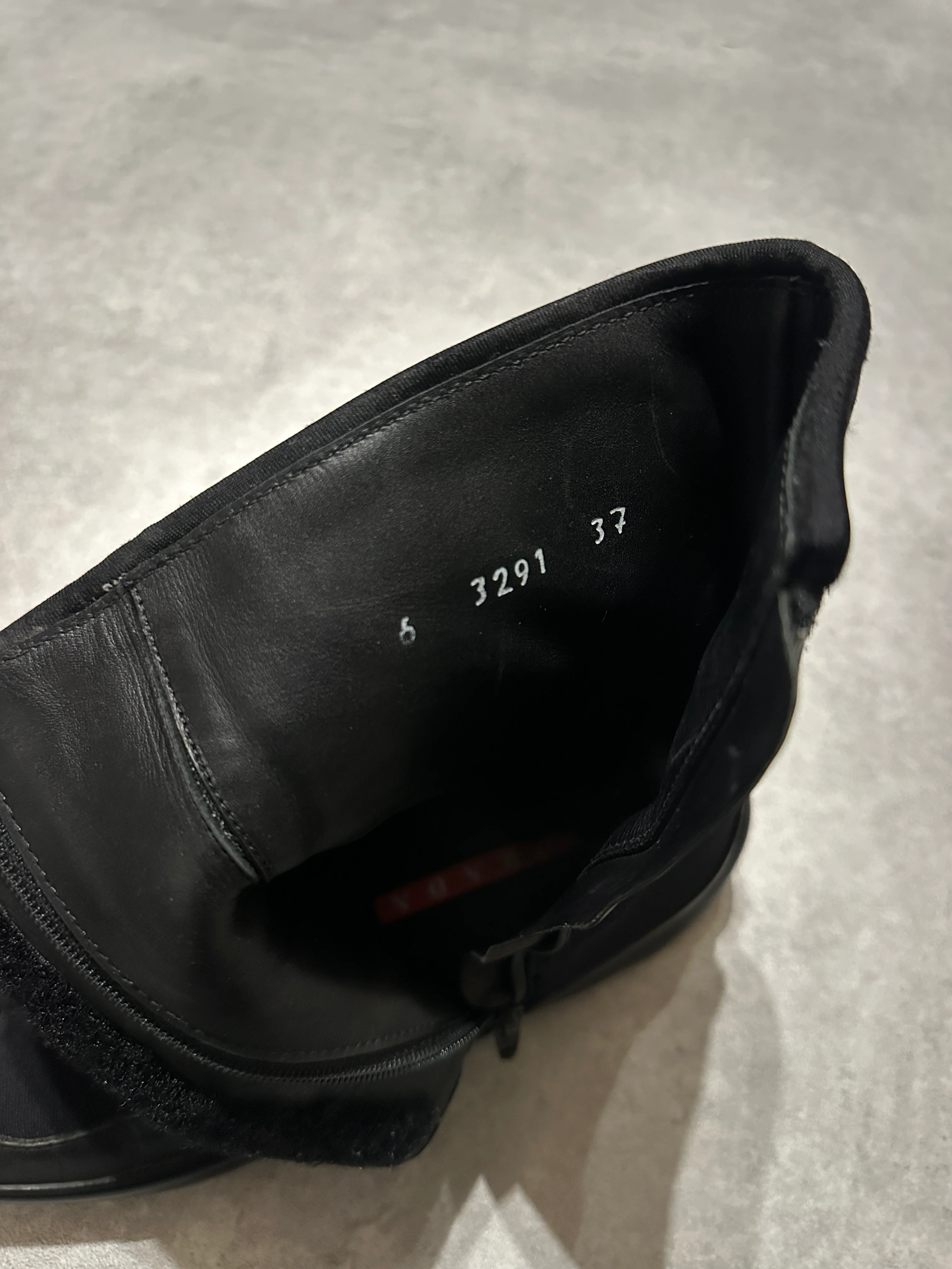 2000s Prada Luna Rossa Sport Black Boots - Image 9