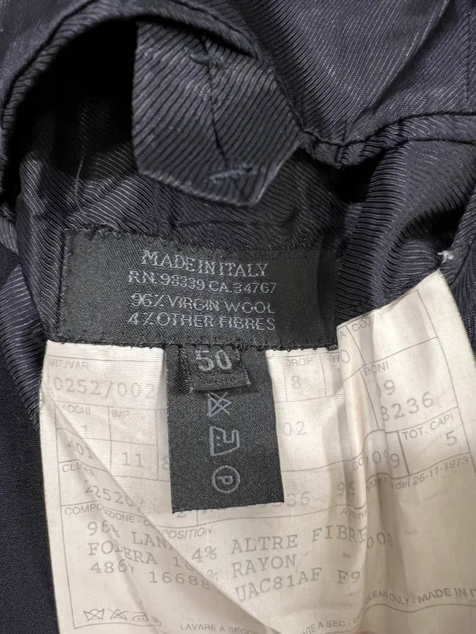 2000s Prada Wool Navy Blazer - Image 4