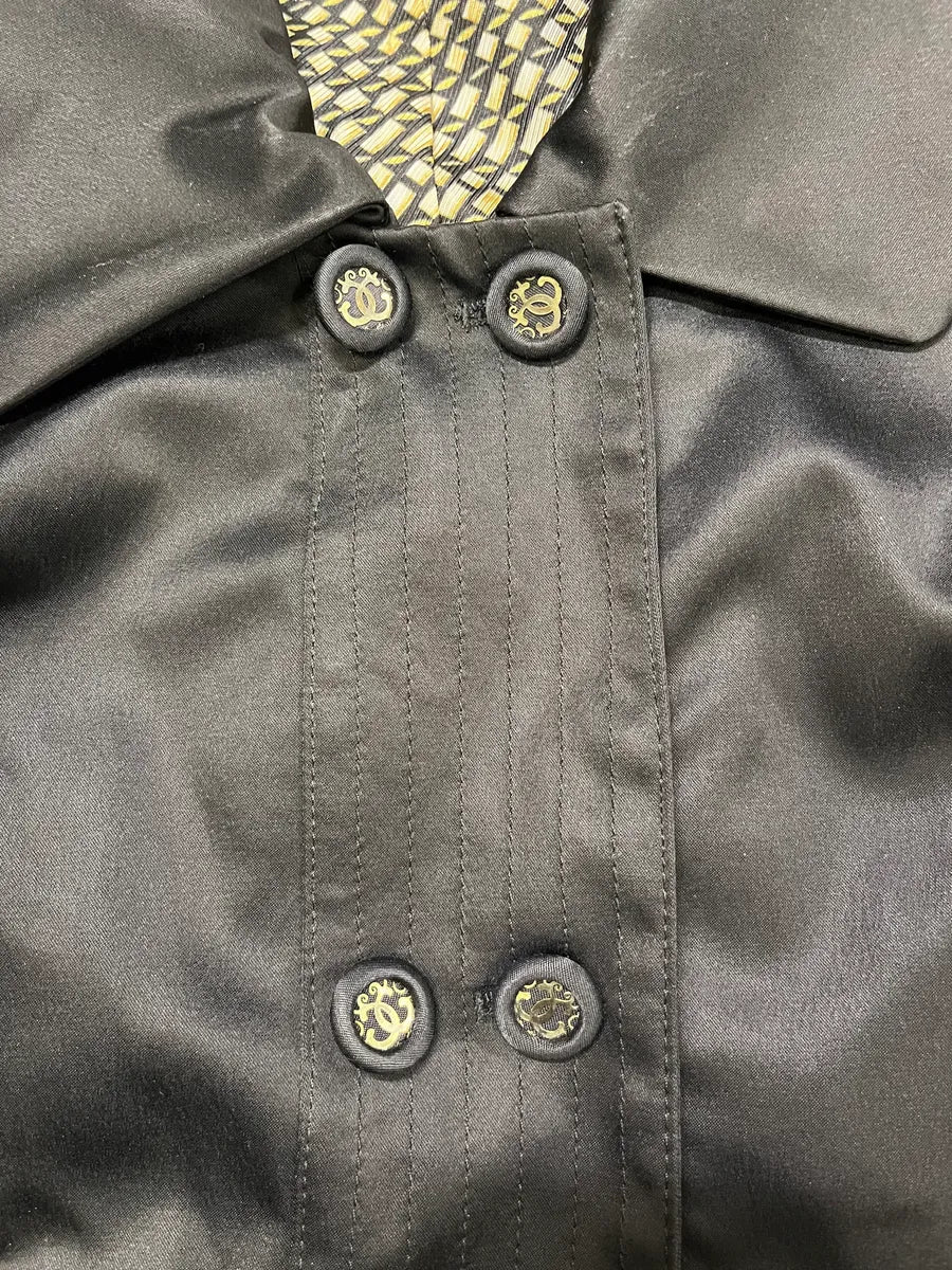 2000s Roberto Cavalli Black Officier Buttoned Jacket - Image 8
