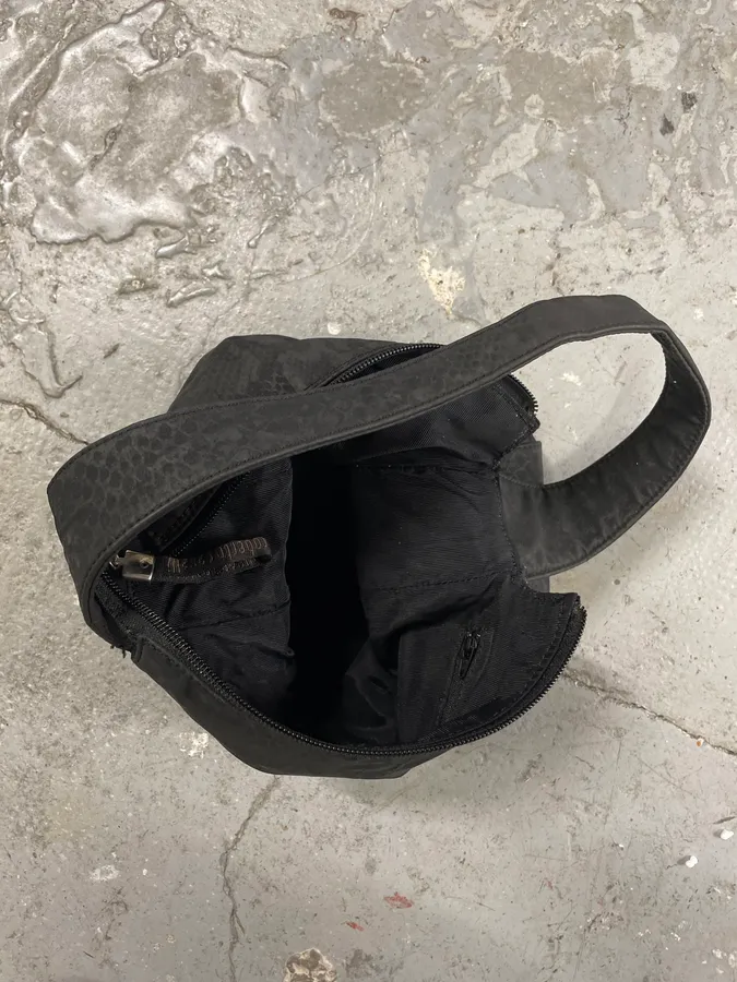 2000s Roberto Cavalli Black Python Print Handle Bag - Image 3