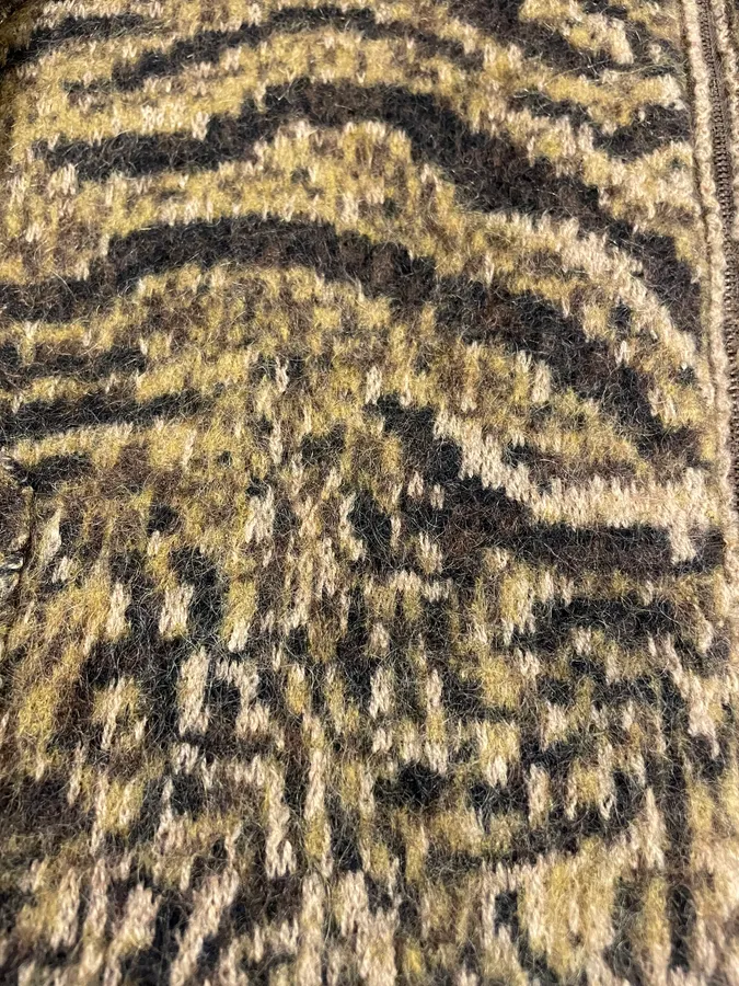 2000s Roberto Cavalli Brown Safari Zebra Wool Zip-up Cardigan - Image 9