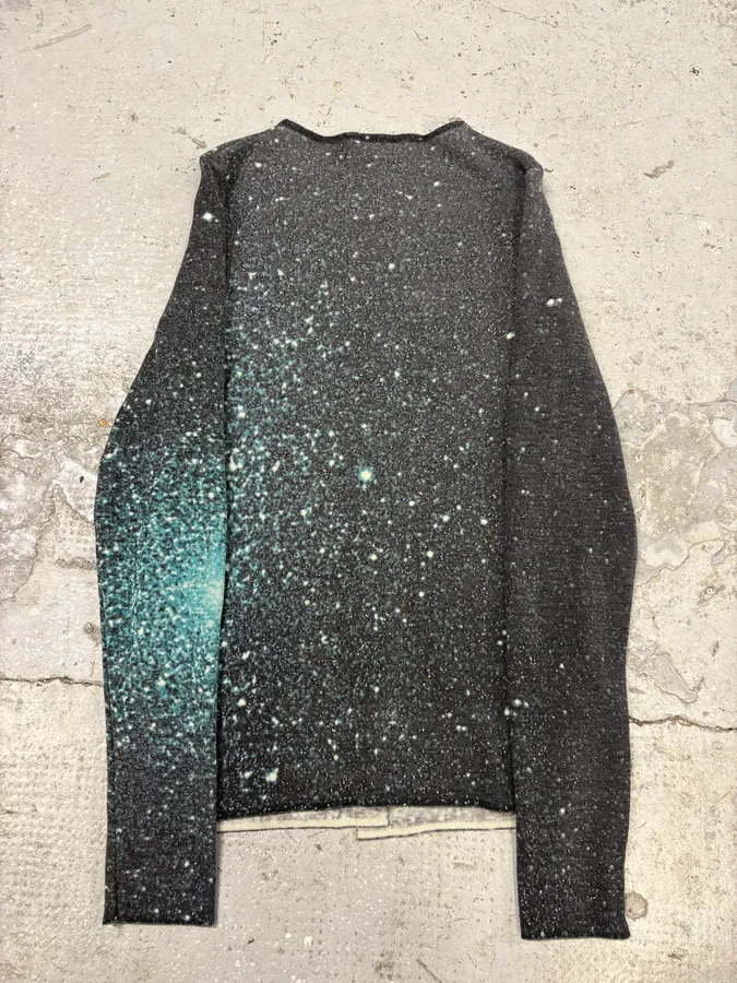 2000s Roberto Cavalli Galaxy Blue Cardigan - Image 6