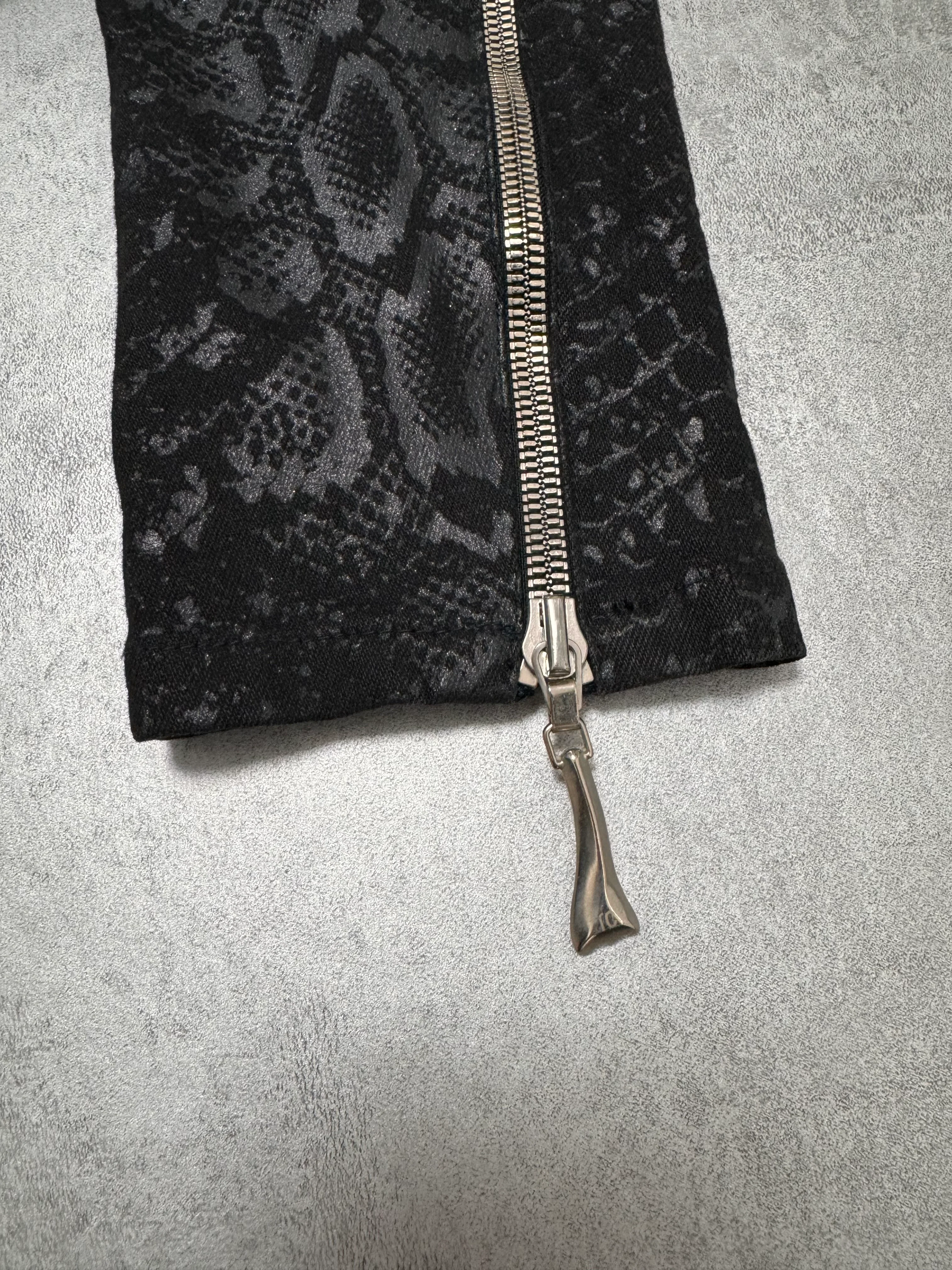 2000s Roberto Cavalli Obscure Python Cropped Jacket - Image 3