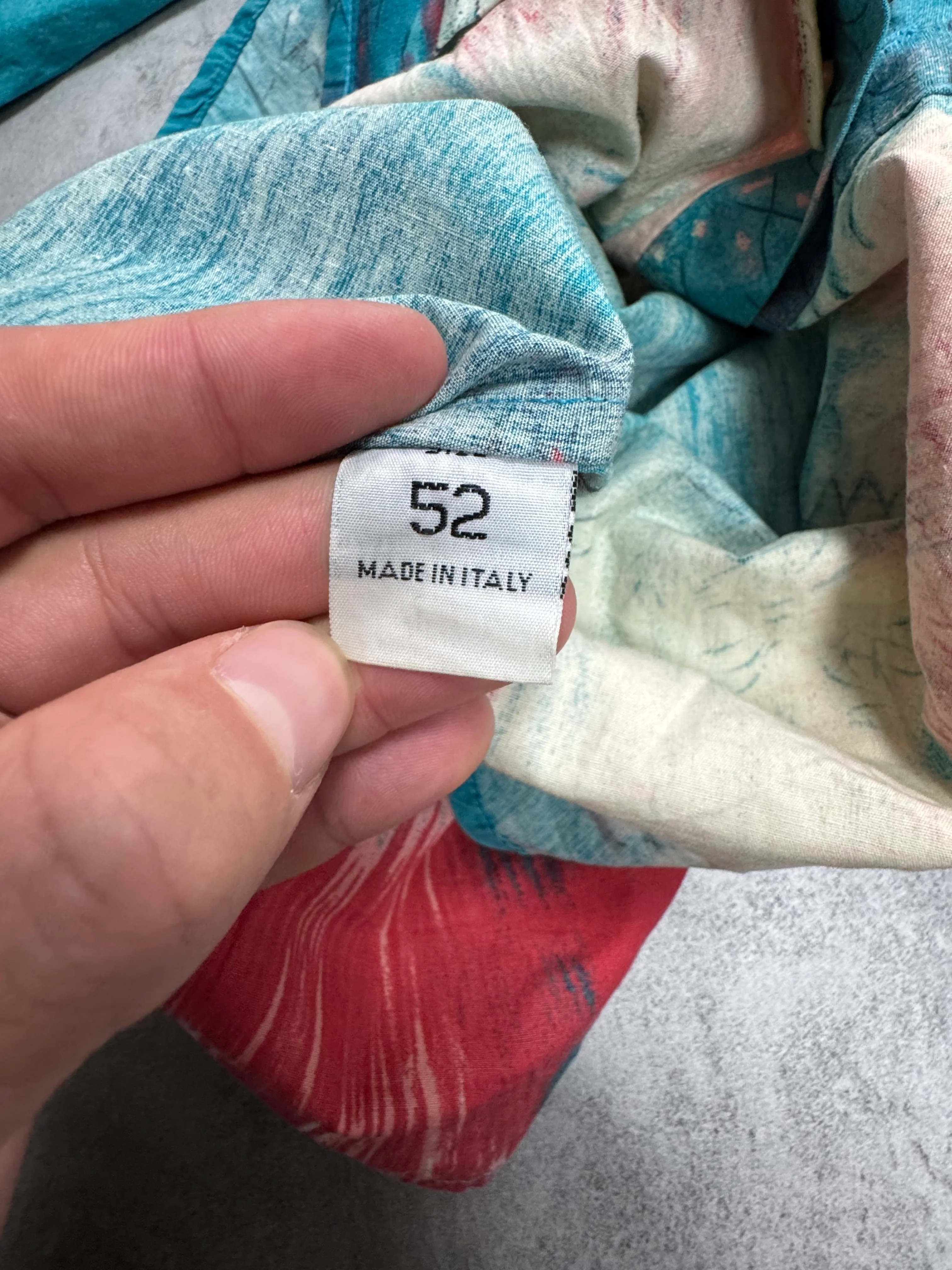 2000s Roberto Cavalli Volcano Aqua Blue Shirt - Image 8