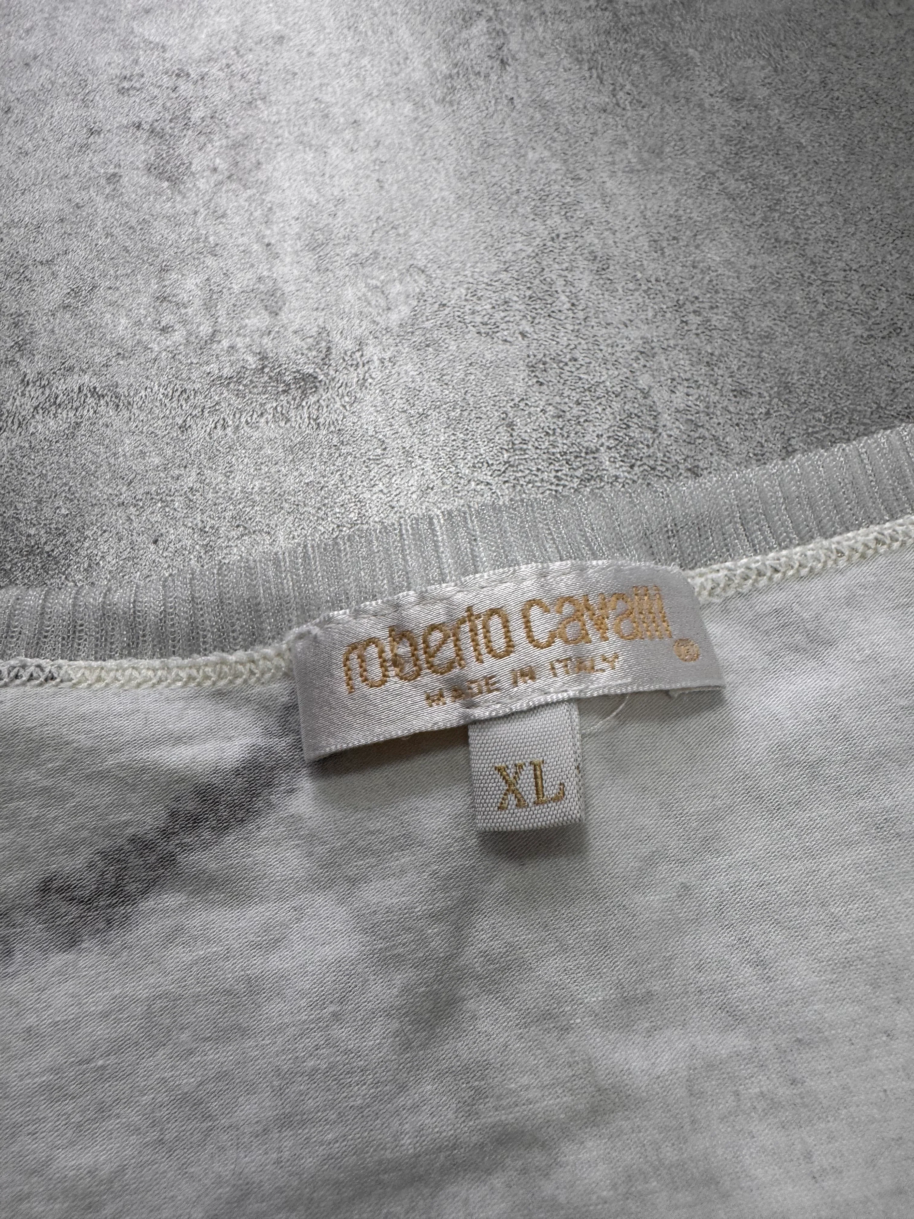 2000s Roberto Cavalli Zebra Marble Tee - Image 4