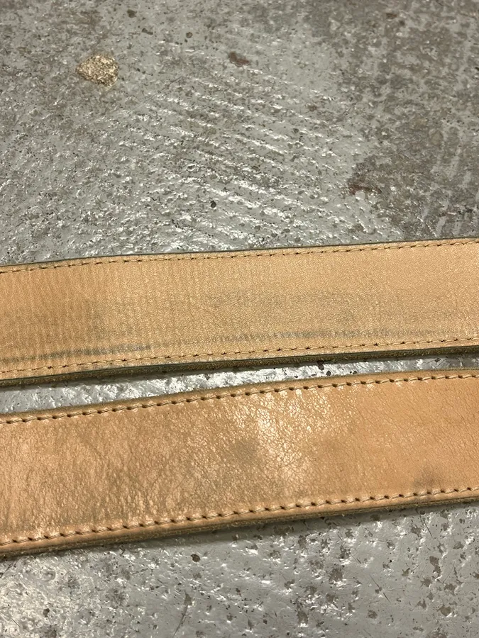 2012 Maison Margiela H&M Beige Cowboy Leather Belt - Image 7