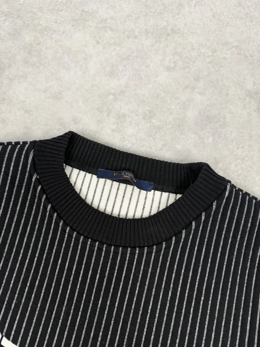 2020 Louis Vuitton Cable 3D Jail Logo Black & White Sweater - Image 10