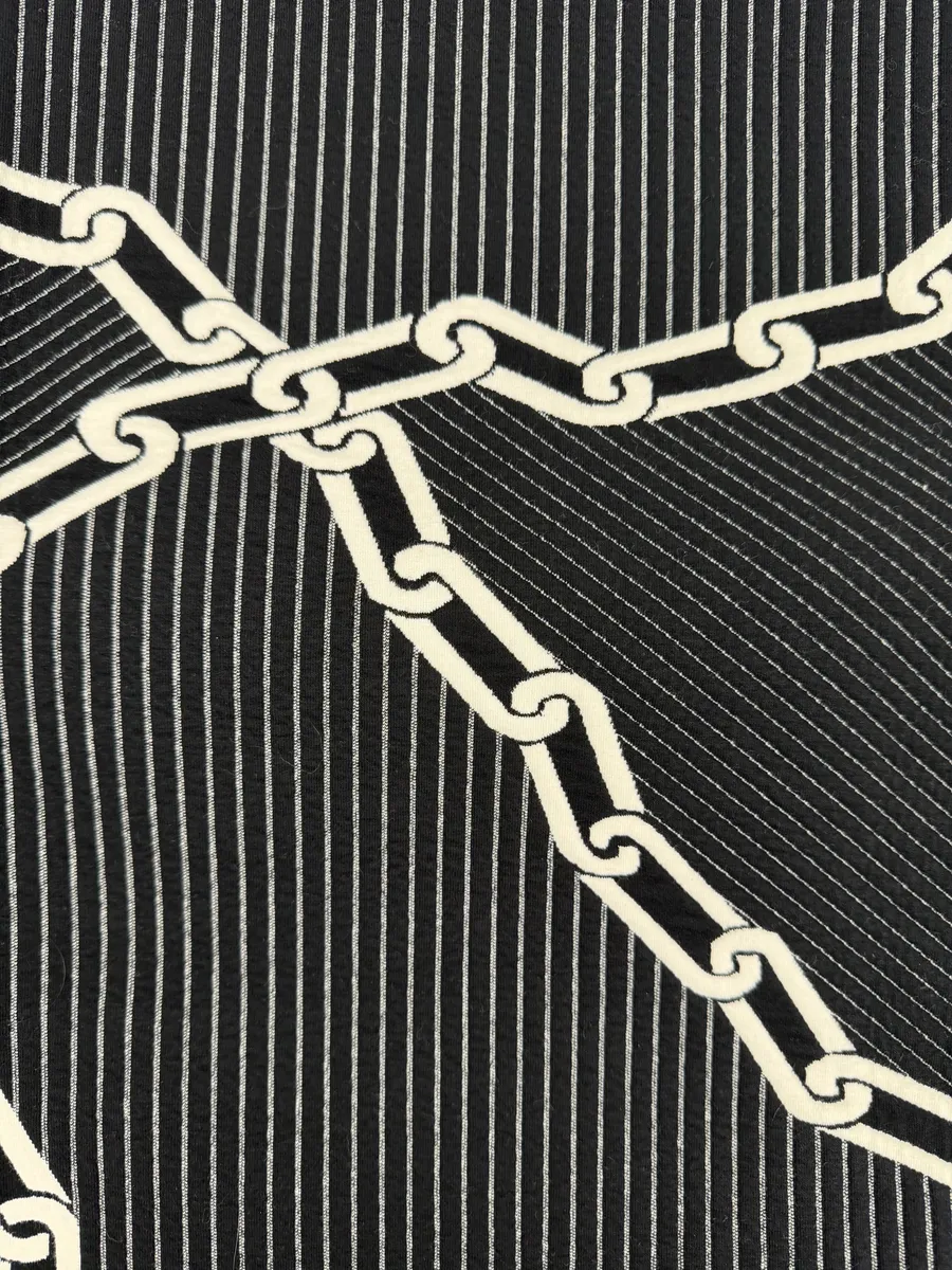 2020 Louis Vuitton Cable 3D Jail Logo Black & White Sweater - Image 7