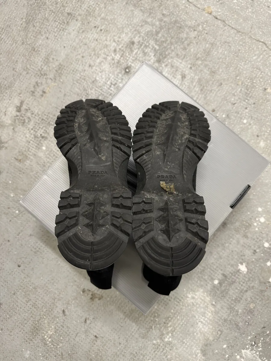 AW1999 Prada Black Pony Hair Leather Vibram Boots - Image 7