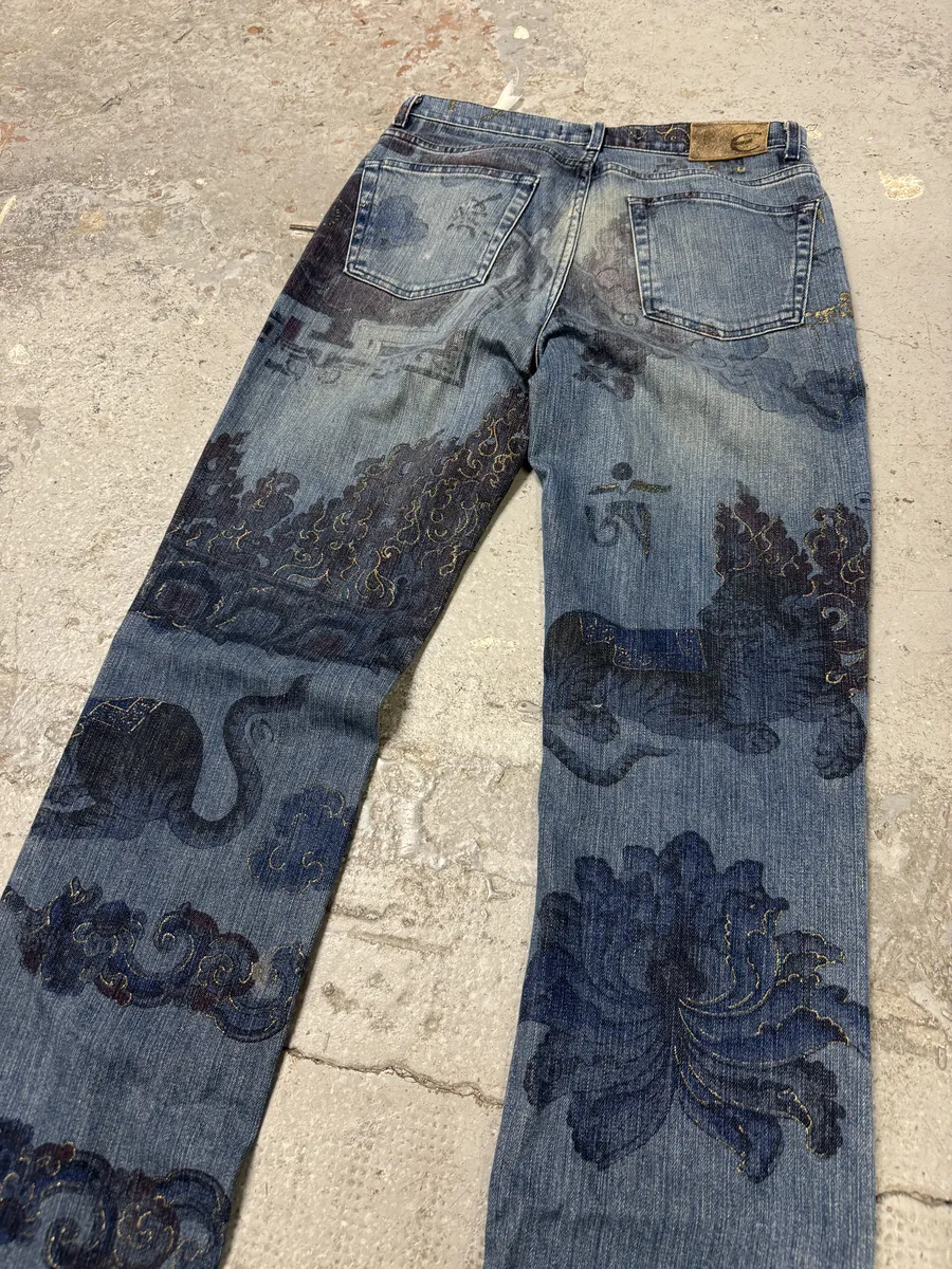 AW2003 Cavalli Blue Asian World Denim Jeans - Image 3