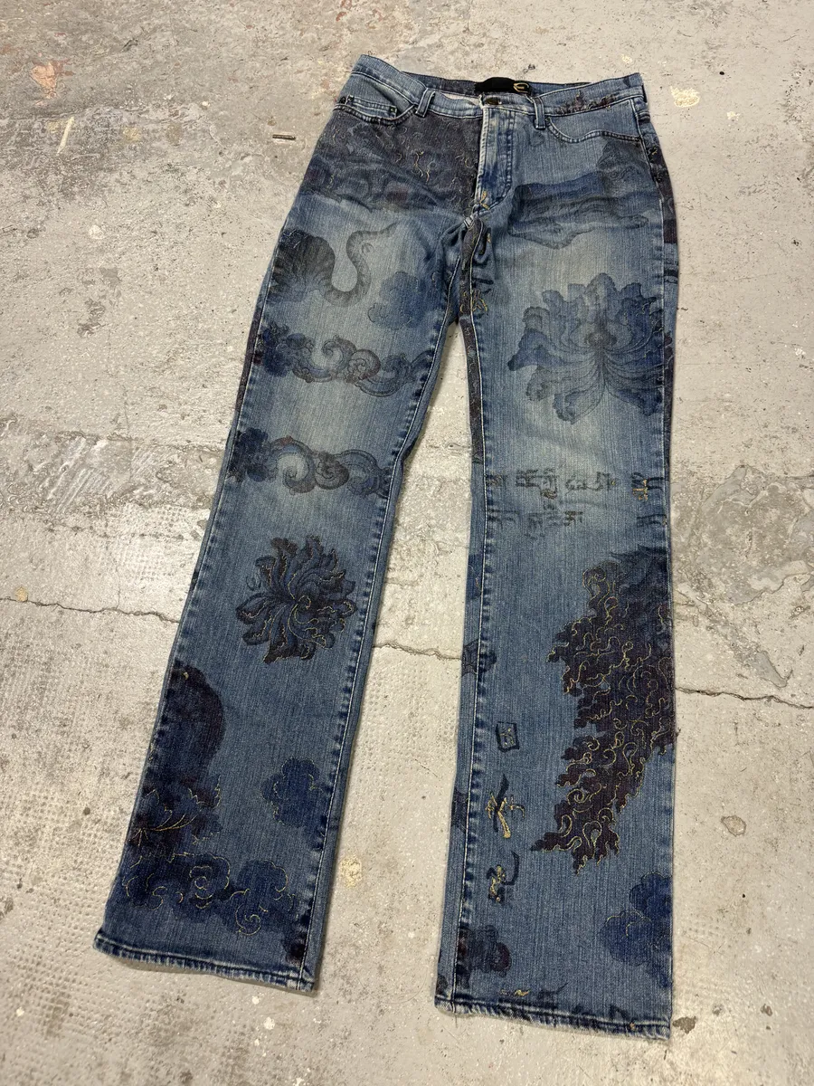 AW2003 Cavalli Blue Asian World Denim Jeans - Image 4