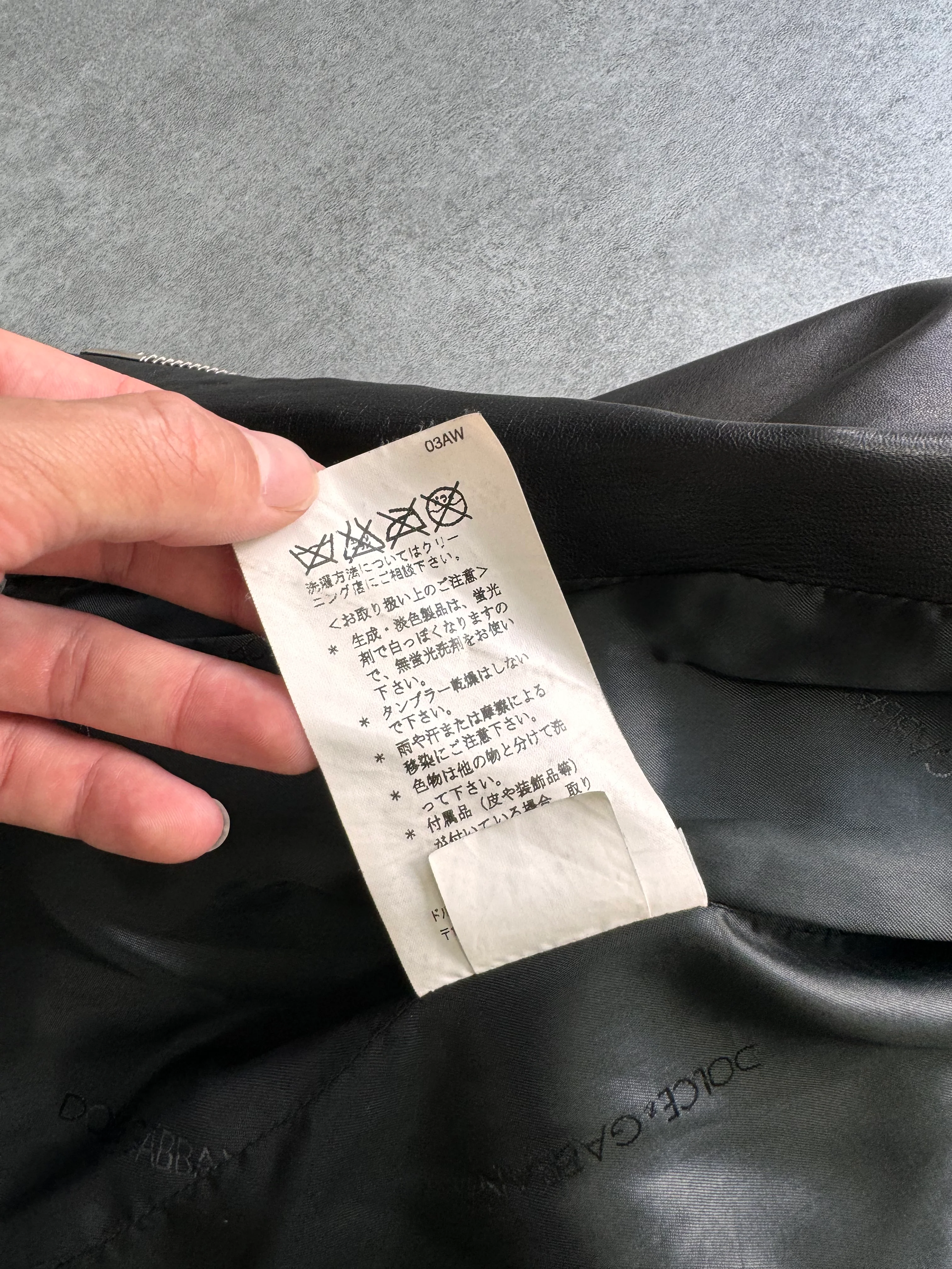 AW2003 Dolce & Gabbana Multi-Zip Leather Jacket - Image 9