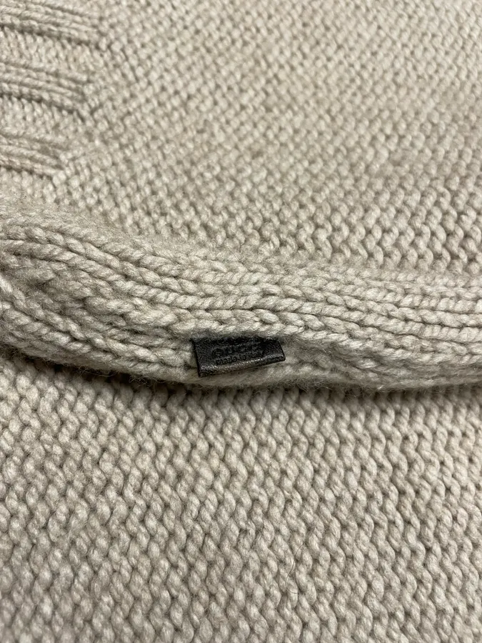 AW2003 Gucci Grey Wool Minimalist Sweater - Image 6