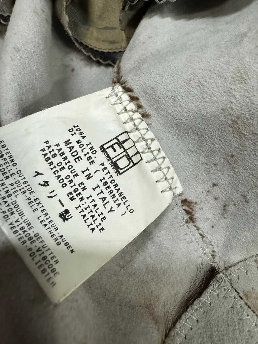 AW2005 Cavalli Fur Leather Premium Camel Jacket - Image 8