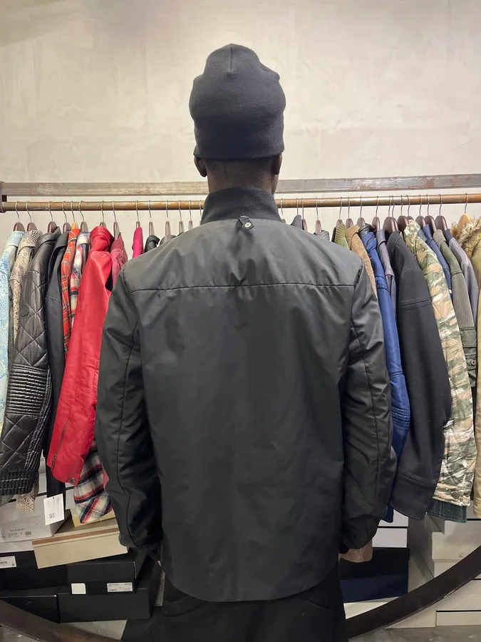 AW2007 Prada Black Nylon Jacket - Image 9