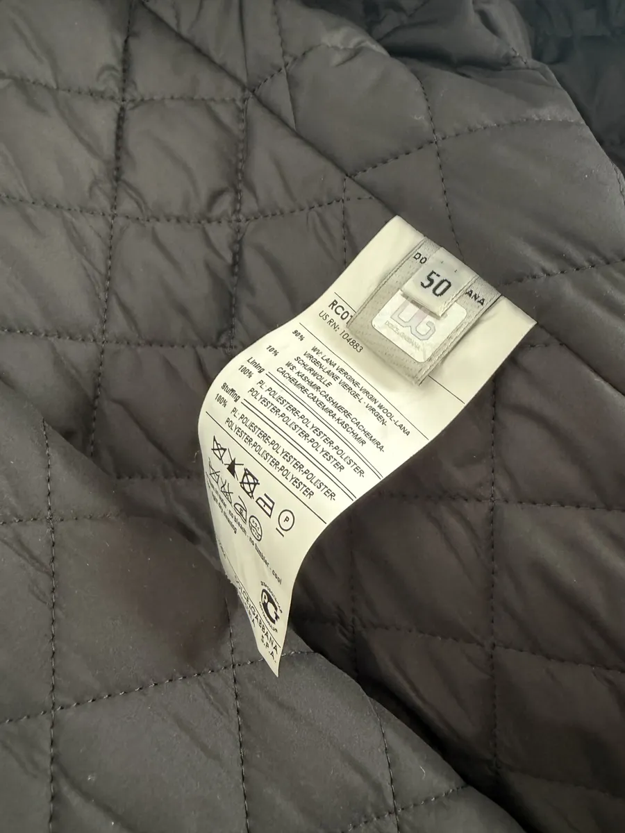 AW2009 Dolce & Gabbana Grey Wool Officer Trench Coat - Image 10