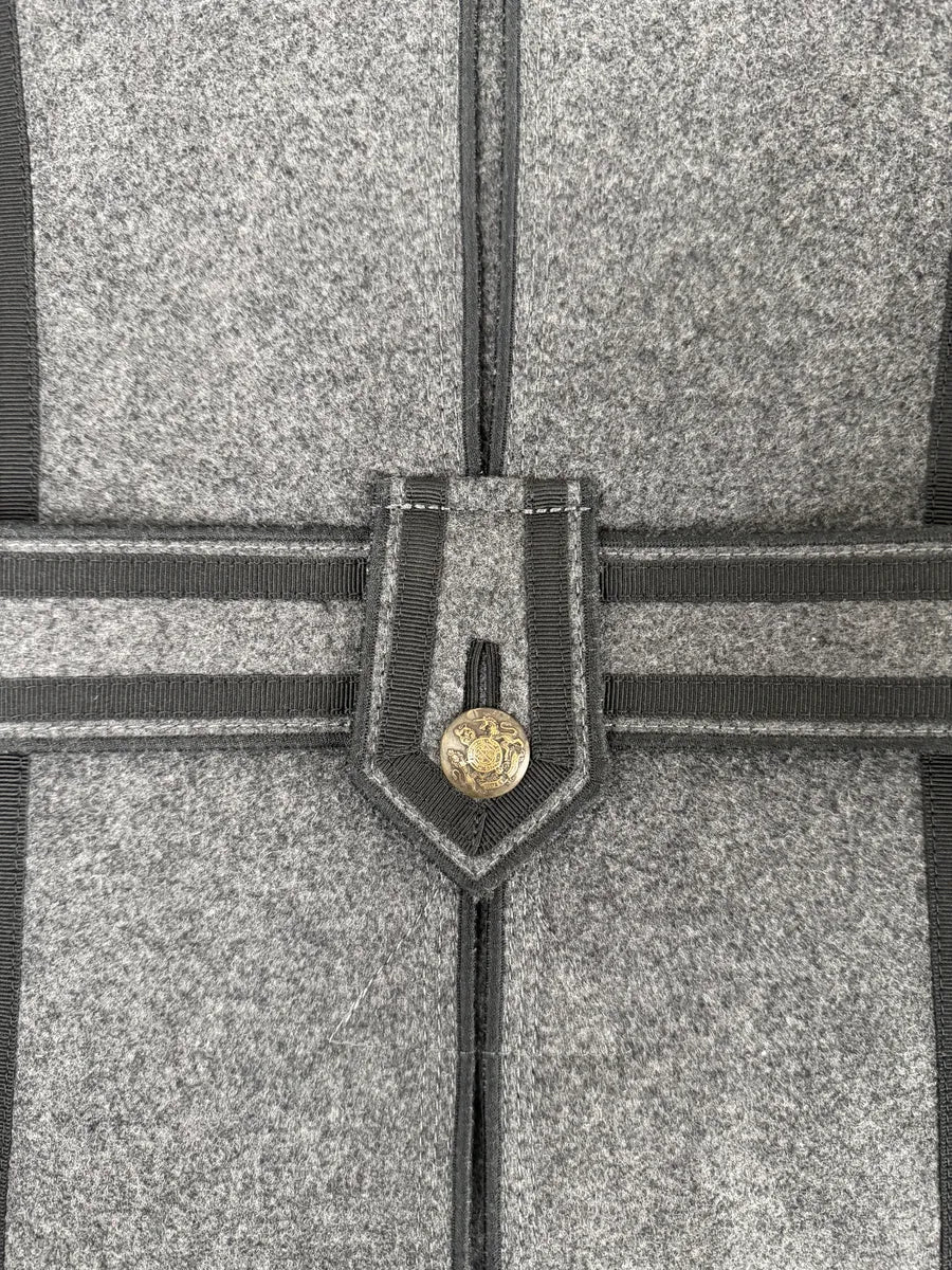 AW2009 Dolce & Gabbana Grey Wool Officer Trench Coat - Image 8