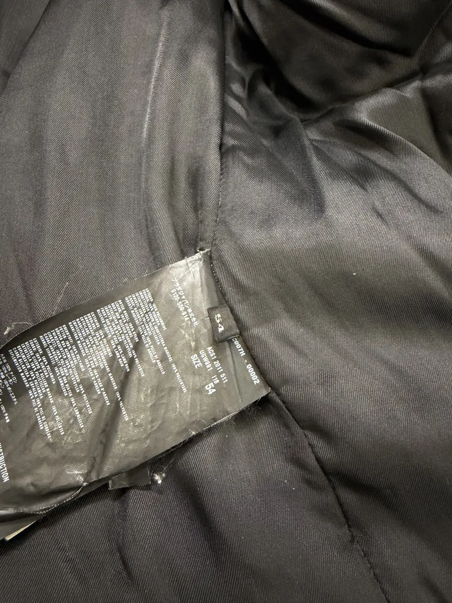 AW2011 Prada Hybrid Leather Black Nylon Jacket - Image 7