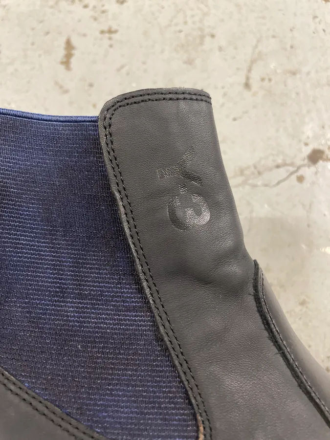 AW2012 Yohji Yamamoto Black Hybrid Chelsea Leather Boots - Image 10