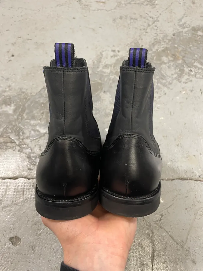 AW2012 Yohji Yamamoto Black Hybrid Chelsea Leather Boots - Image 7