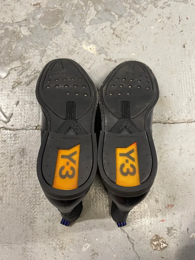 AW2012 Yohji Yamamoto Black Hybrid Chelsea Leather Boots - Image 8