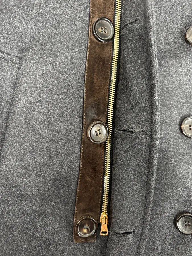 AW2013 Gucci Grey Naval Wool Jacket - Image 13