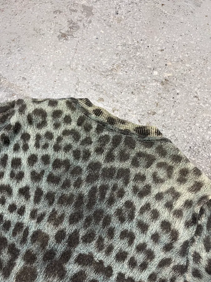 AW2014 Cavalli Green Leopard Cardigan - Image 10