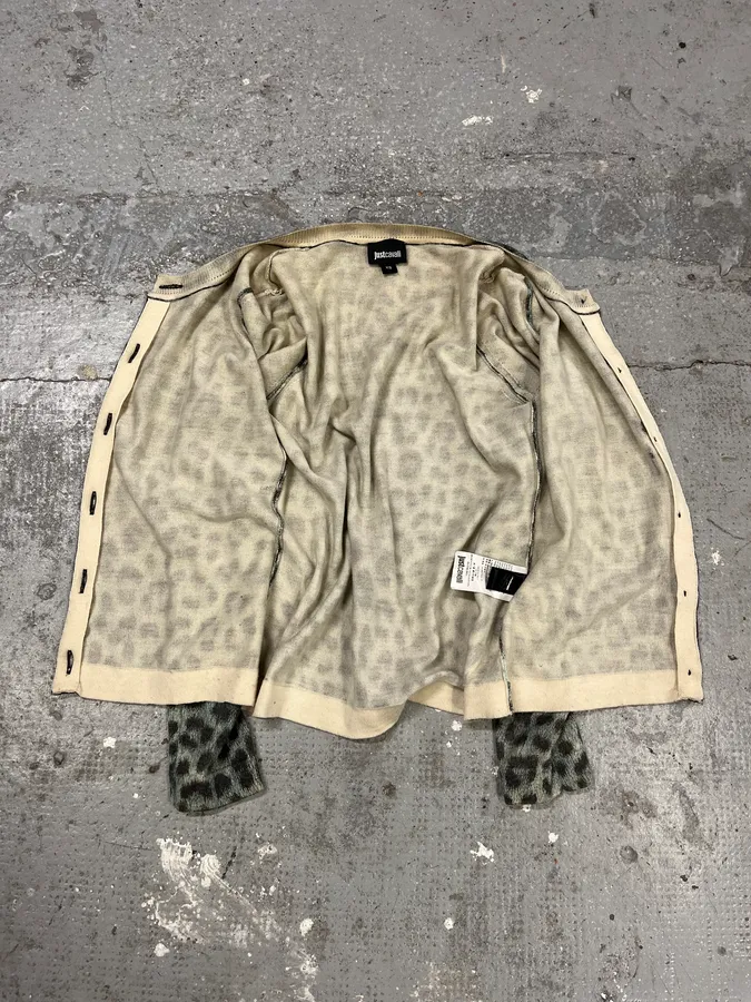 AW2014 Cavalli Green Leopard Cardigan - Image 11