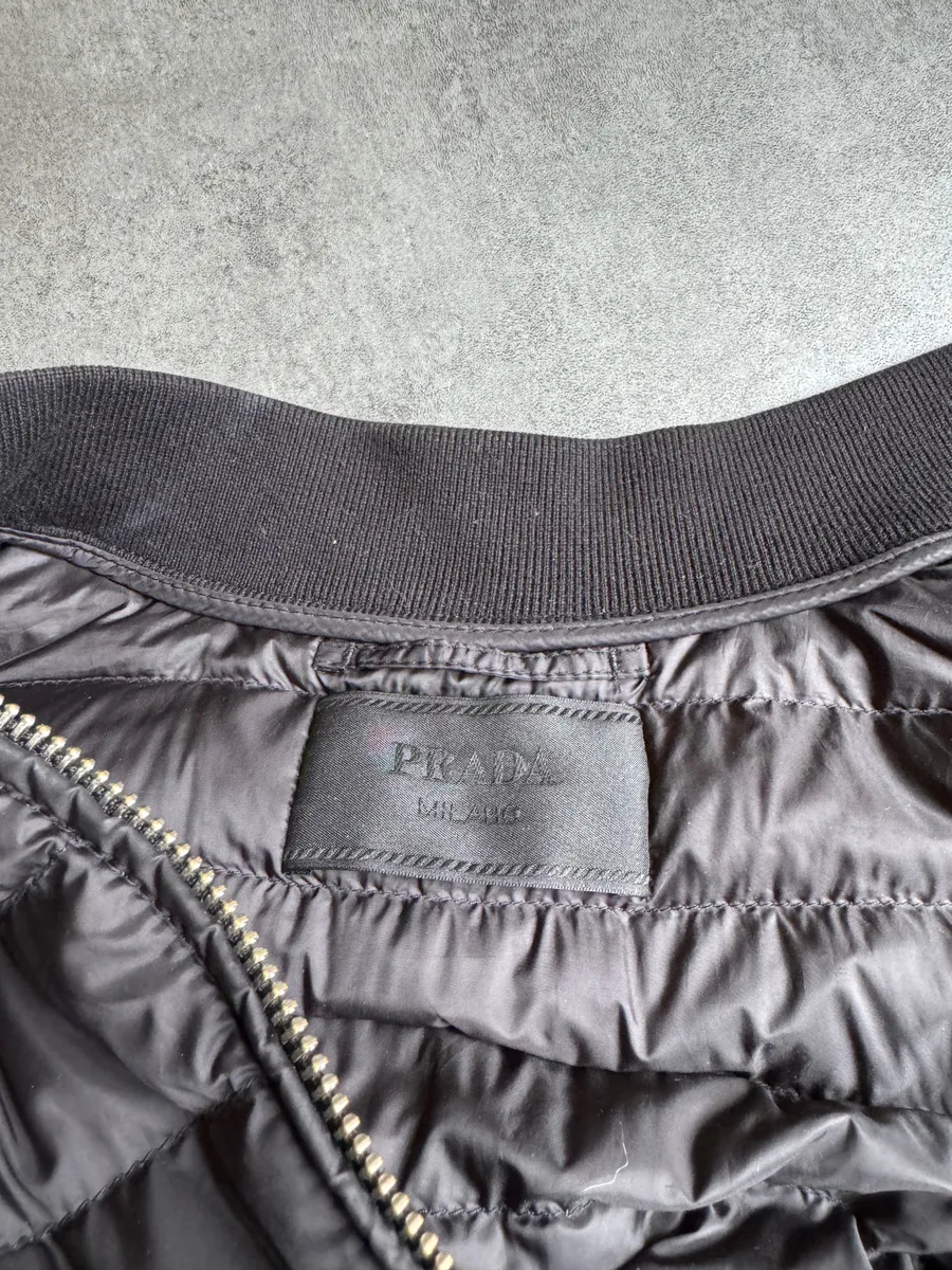 AW2015 Prada Black Minimalist Duffle-Coat Jacket - Image 7