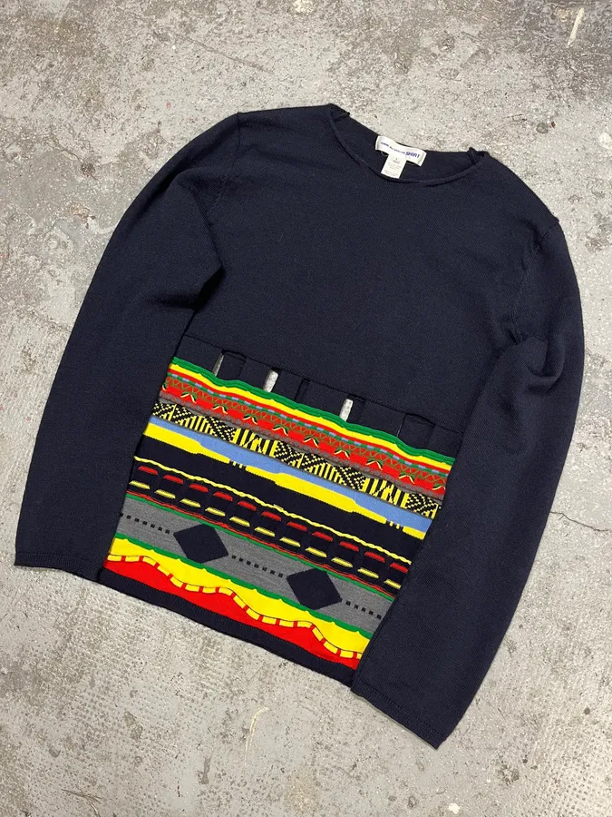 AW2016 Comme des Garçons Wool Contemporary Positive Sweater - Image 5