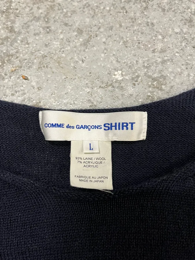 AW2016 Comme des Garçons Wool Contemporary Positive Sweater - Image 8