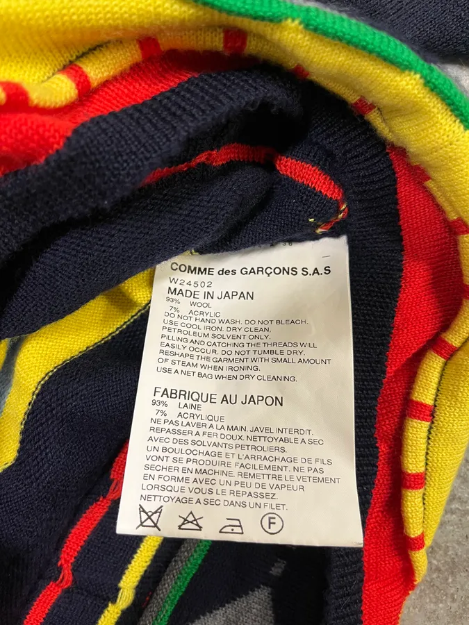 AW2016 Comme des Garçons Wool Contemporary Positive Sweater - Image 9