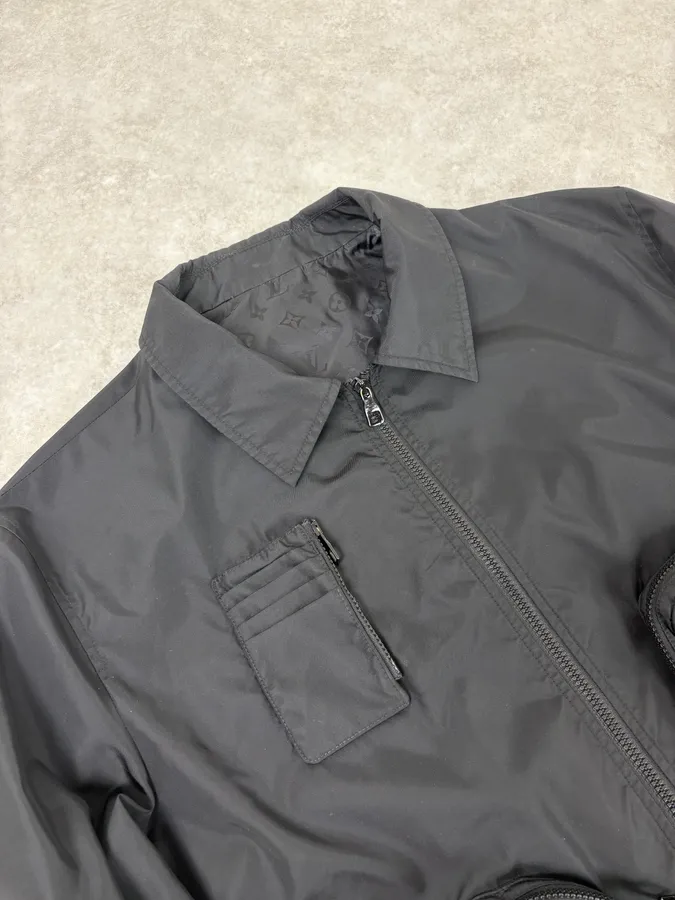 AW2020 Louis Vuitton Black Multi Pockets Nylon Jacket - Image 4