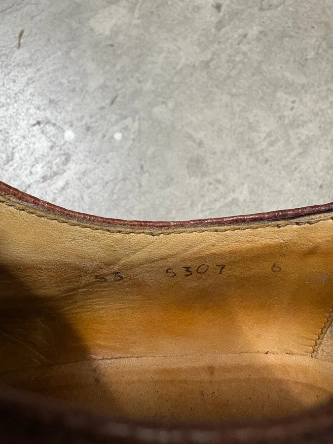 Balenciaga Brown Leather Derby Shoes - Image 9