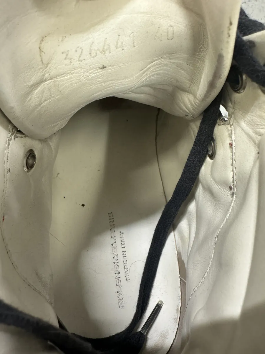 Balenciaga Brown & Orange Leather High Sneakers - Image 8