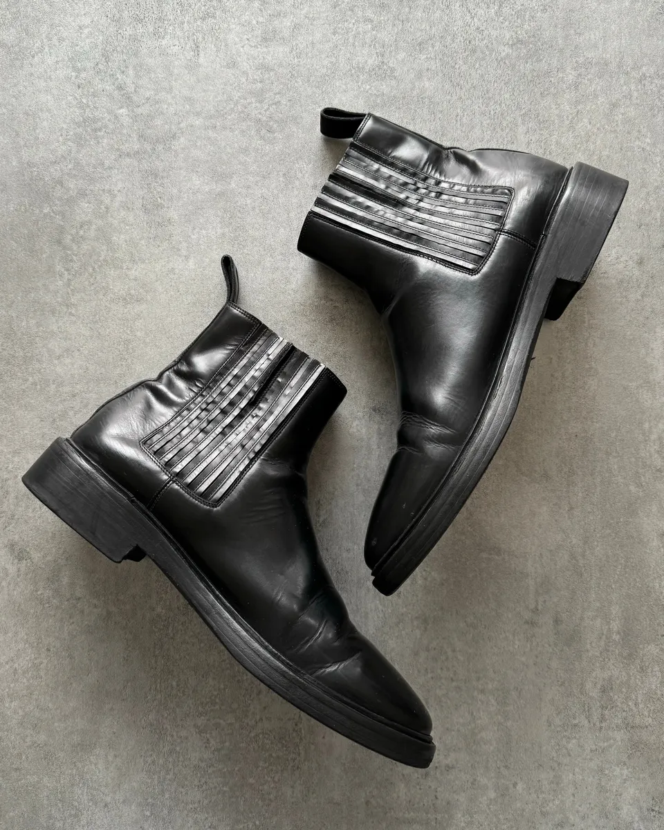 Balenciaga Chelsea Ankle Leather Boots - Image 3