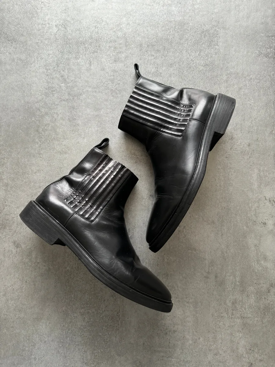 Balenciaga Chelsea Ankle Leather Boots - Image 4