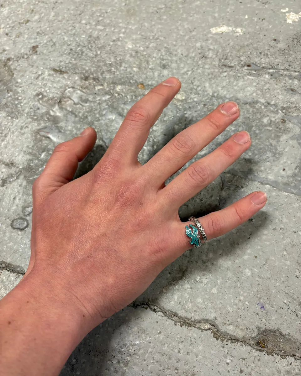 Cavalli Blue Asian Dragon Metal Ring - Image 3