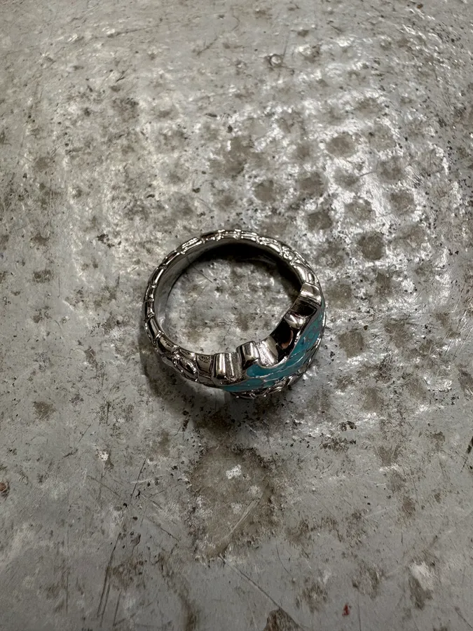 Cavalli Blue Asian Dragon Metal Ring - Image 7