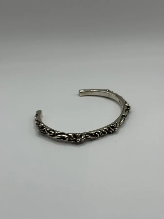 Chrome Hearts SBT Band Silver 925 Bangle Bracelet - Image 3