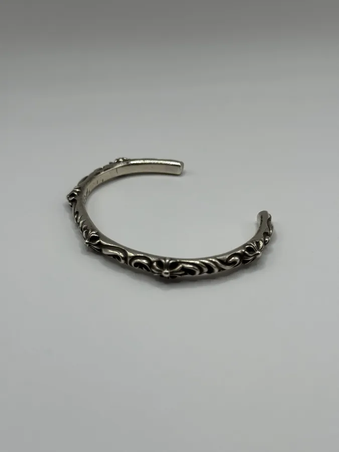 Chrome Hearts SBT Band Silver 925 Bangle Bracelet - Image 6