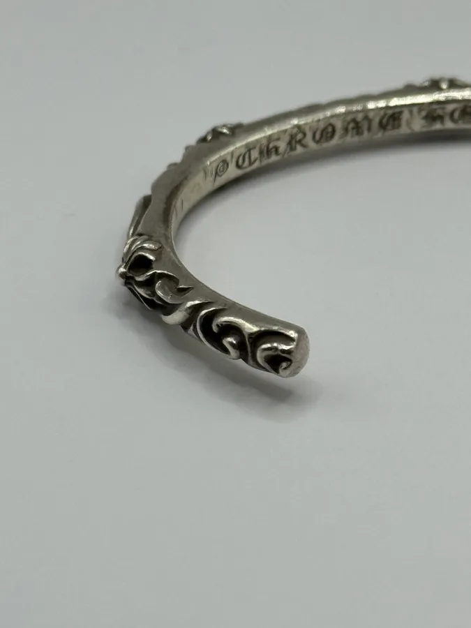 Chrome Hearts SBT Band Silver 925 Bangle Bracelet - Image 7