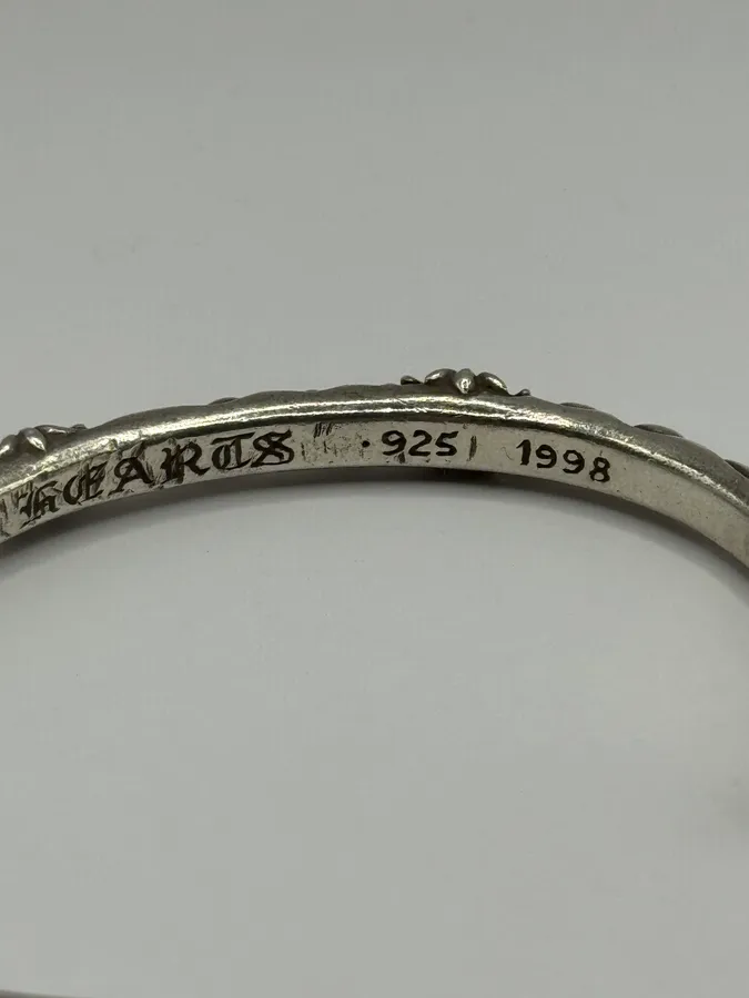 Chrome Hearts SBT Band Silver 925 Bangle Bracelet - Image 8