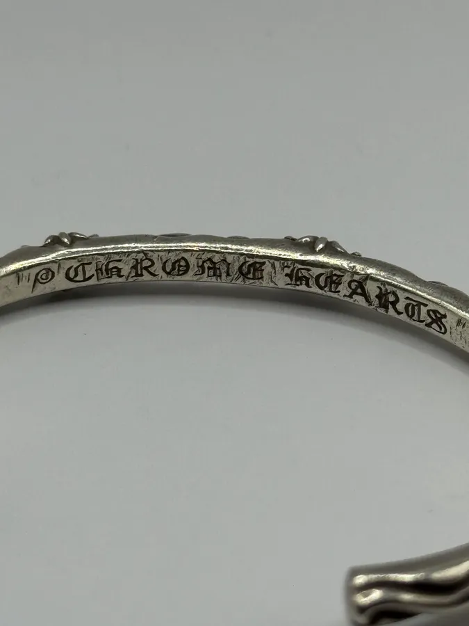 Chrome Hearts SBT Band Silver 925 Bangle Bracelet - Image 9