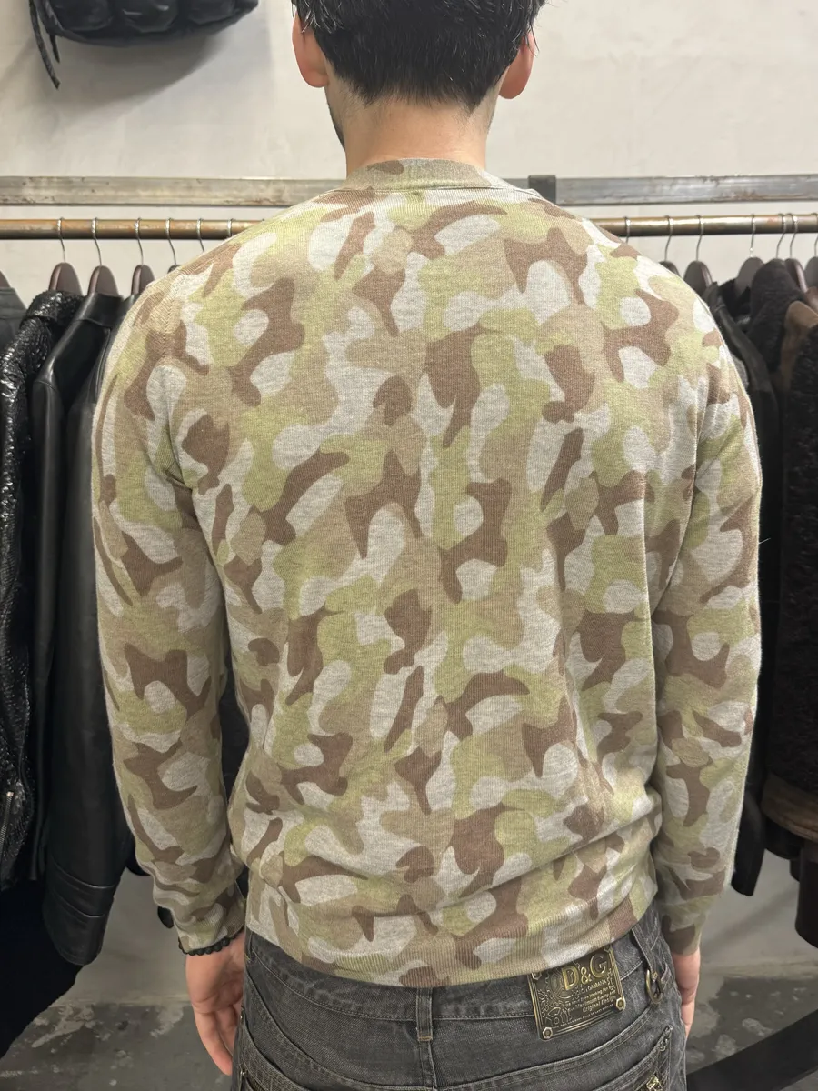 Comme Des Garçons Shirt Camo Wool Cardigan - Image 3