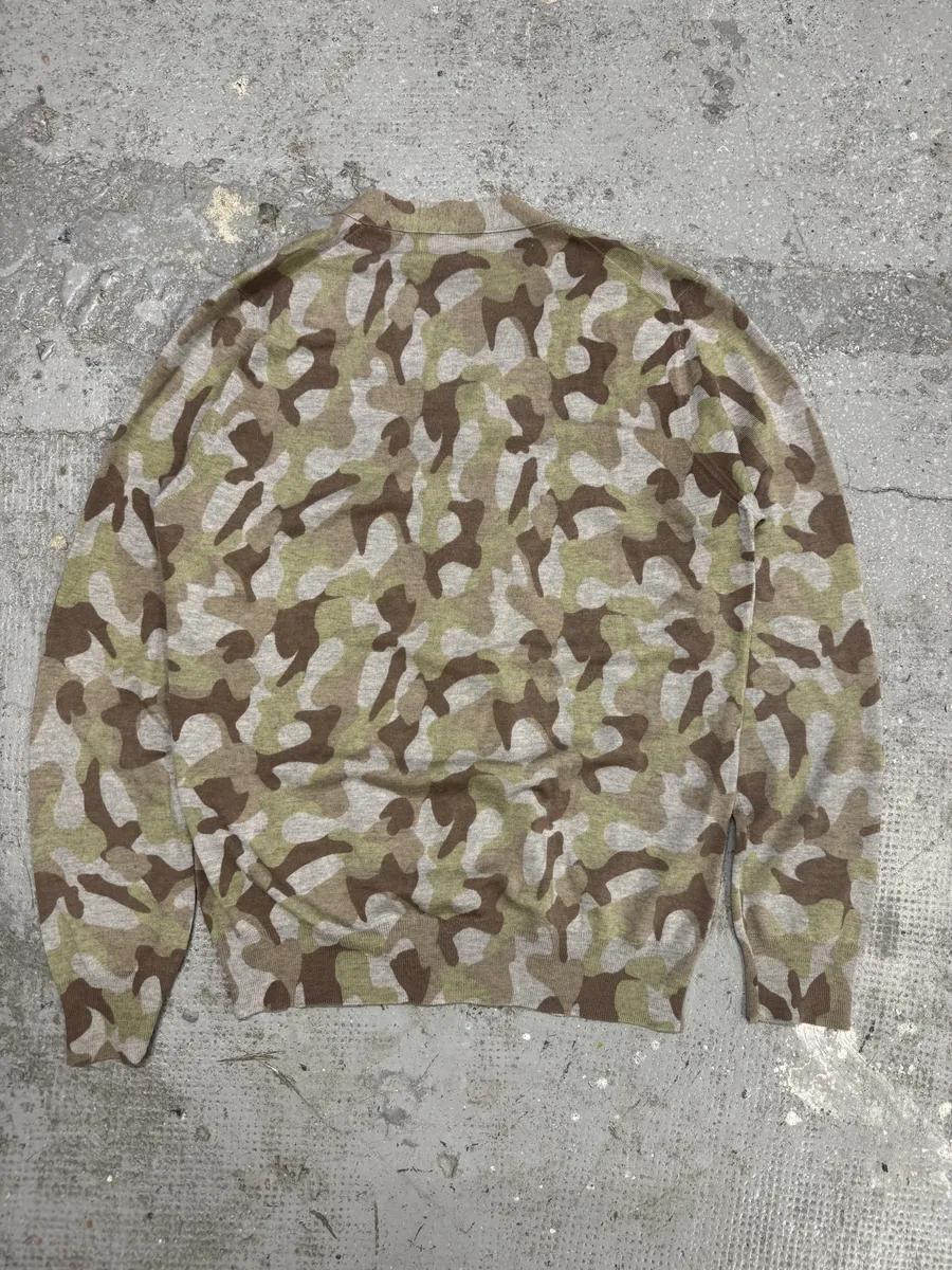 Comme Des Garçons Shirt Camo Wool Cardigan - Image 4