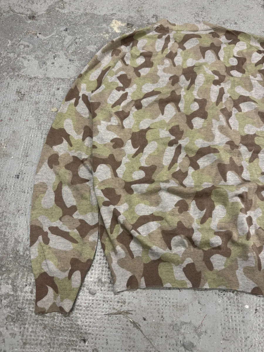 Comme Des Garçons Shirt Camo Wool Cardigan - Image 6