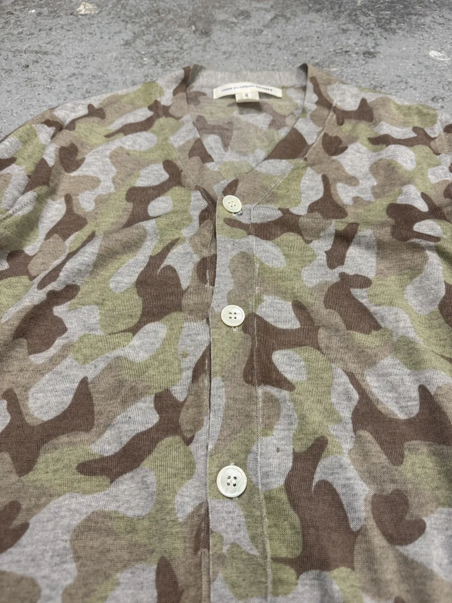 Comme Des Garçons Shirt Camo Wool Cardigan - Image 7